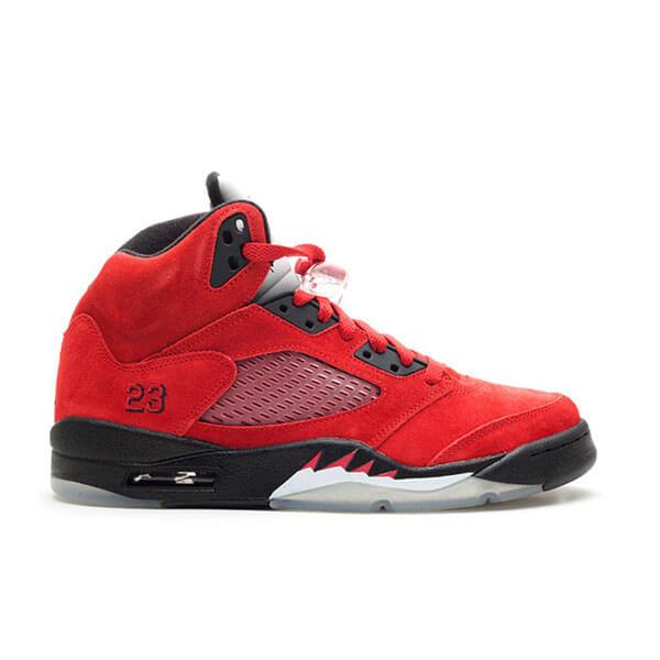 ナイキ エアジョーダン コピー 5 レトロ レイジング ブル レッド スエード【 Air Jordan】入手困難!! Air Jordan 5 Raging Bull Red 201017a23